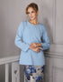 BAJU KURUNG MODEN MINI GEETA (SKY BLUE)